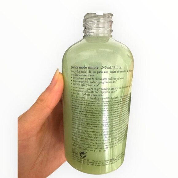 NEW SEPHORA Philosophy Purity Made Simple Cleanser Spirulina Extract FULL SIZE - Picture 6 of 7